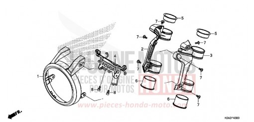 FRONT COWL CBF300NAJ de 2018